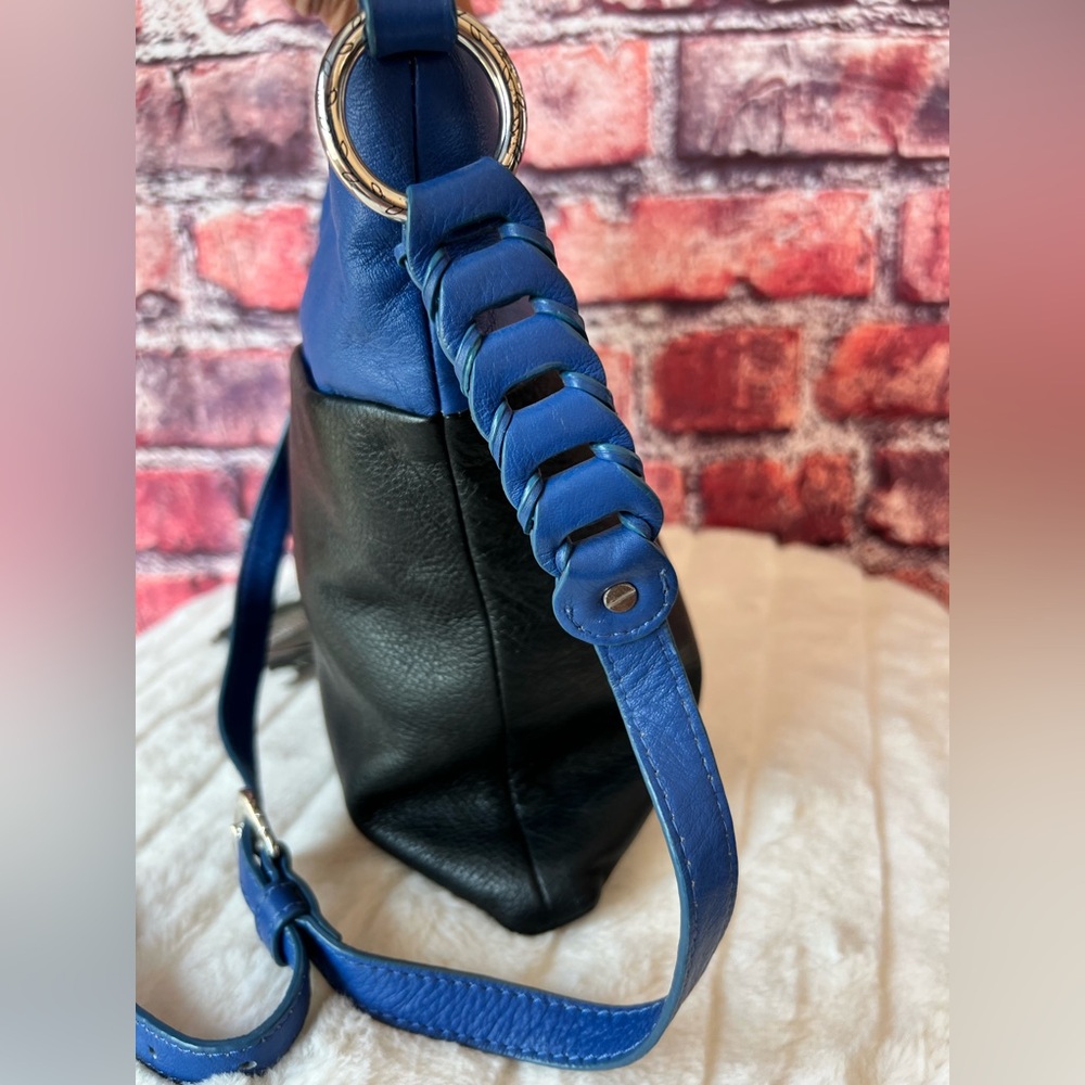 Brighton Klee Colorblock Pebbled Leather Crossbody Bag View 4